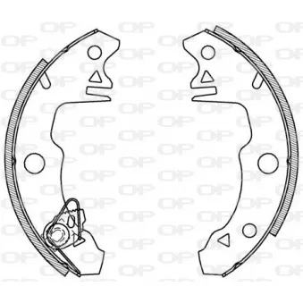 Jeu de mâchoires de frein OPEN PARTS BSA2005.00