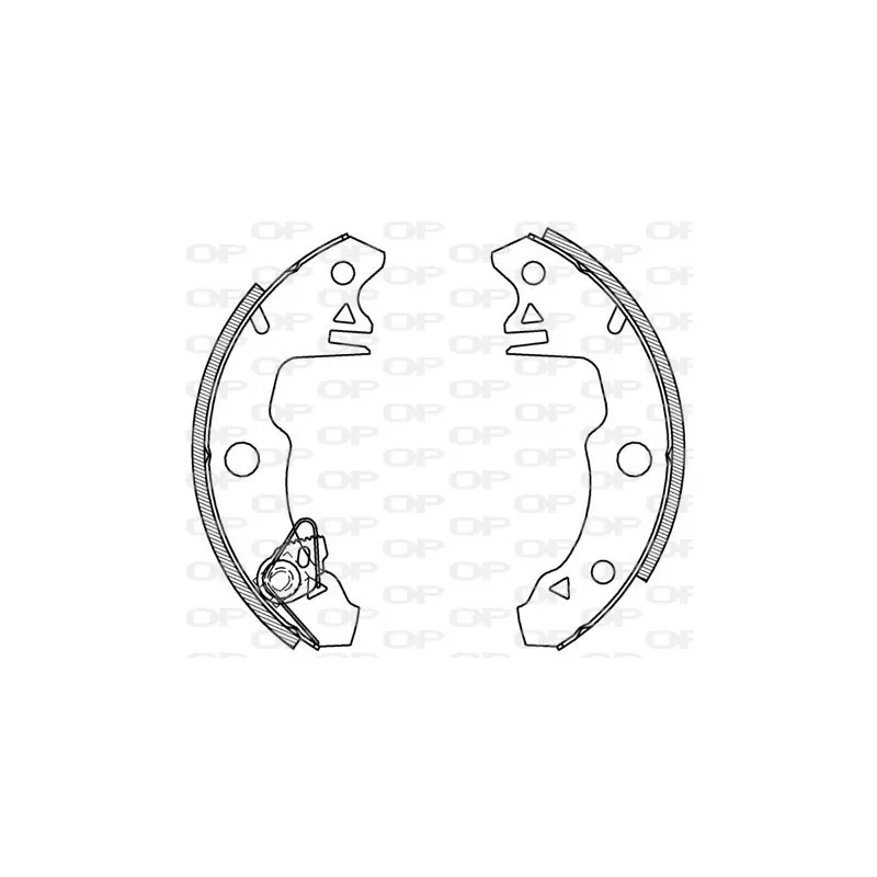 Jeu de mâchoires de frein OPEN PARTS BSA2005.00