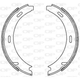 Jeu de mâchoires de frein OPEN PARTS BSA2040.00