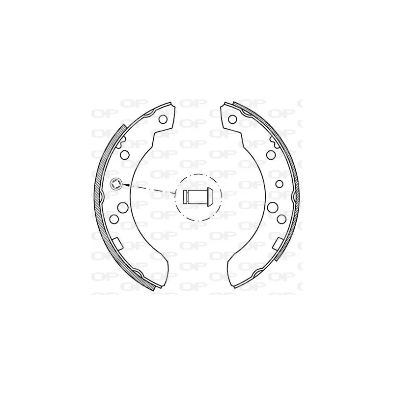 Jeu de mâchoires de frein OPEN PARTS BSA2049.00