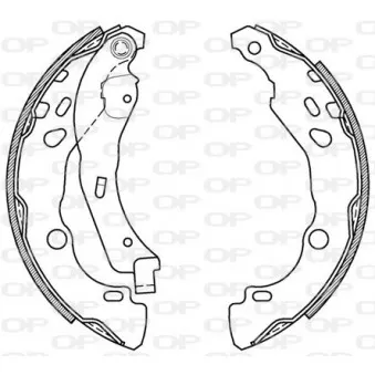 Jeu de mâchoires de frein OPEN PARTS BSA2079.00