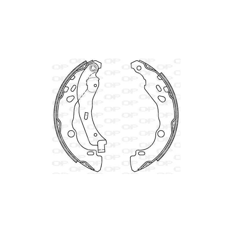 Jeu de mâchoires de frein OPEN PARTS BSA2079.00