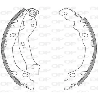 Jeu de mâchoires de frein OPEN PARTS BSA2083.00