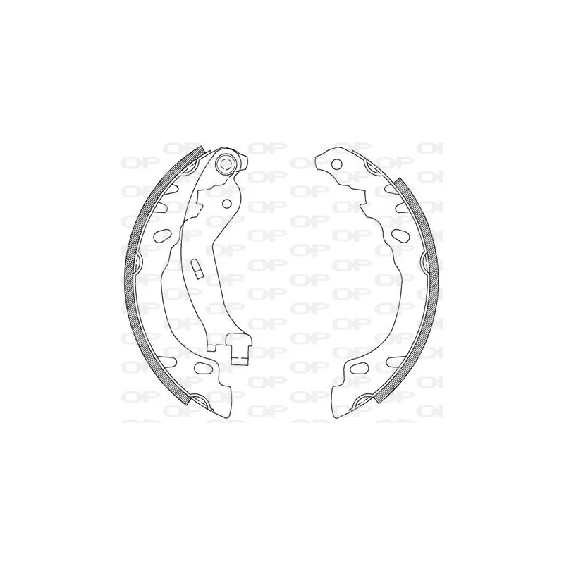 Jeu de mâchoires de frein OPEN PARTS BSA2083.00