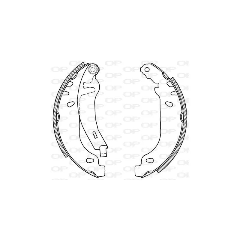 Jeu de mâchoires de frein OPEN PARTS BSA2089.00