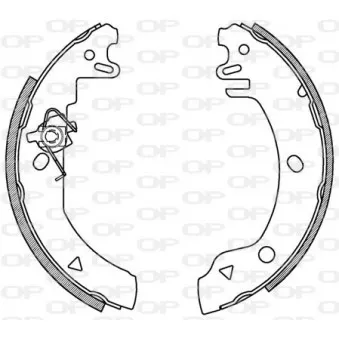 Jeu de mâchoires de frein OPEN PARTS BSA2103.00