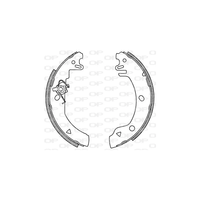 Jeu de mâchoires de frein OPEN PARTS BSA2103.00