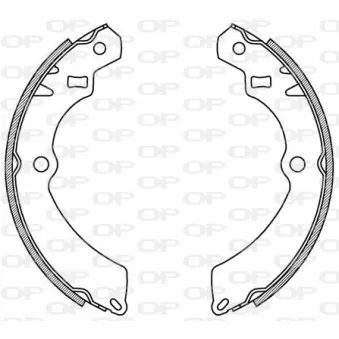 Jeu de mâchoires de frein OPEN PARTS BSA2109.00