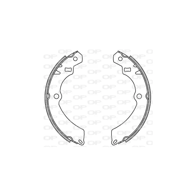 Jeu de mâchoires de frein OPEN PARTS BSA2109.00