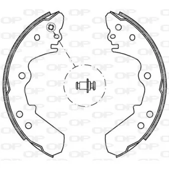 Jeu de mâchoires de frein OPEN PARTS BSA2139.00