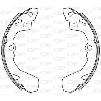 Jeu de mâchoires de frein OPEN PARTS BSA2145.00