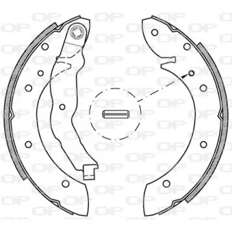 Jeu de mâchoires de frein OPEN PARTS BSA2148.00