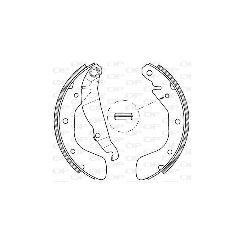 Jeu de mâchoires de frein OPEN PARTS BSA2151.00