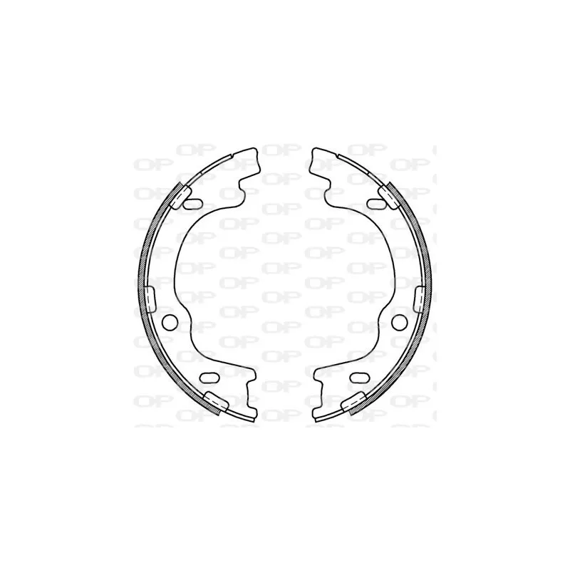 Jeu de mâchoires de frein OPEN PARTS BSA2184.00