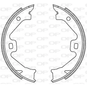 Jeu de mâchoires de frein OPEN PARTS BSA2186.00