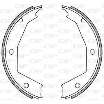 Jeu de mâchoires de frein OPEN PARTS BSA2187.00