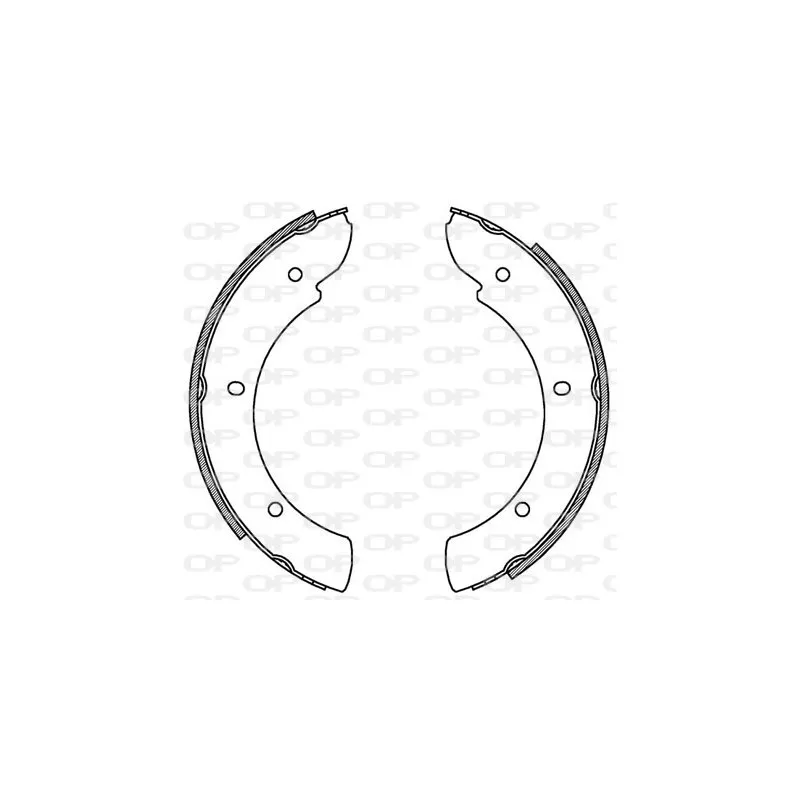 Jeu de mâchoires de frein OPEN PARTS BSA2193.00