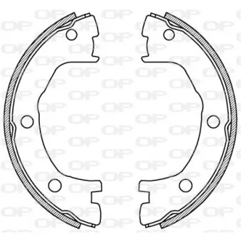 Jeu de mâchoires de frein OPEN PARTS BSA2194.00