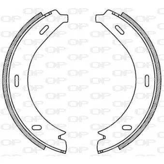 Jeu de mâchoires de frein OPEN PARTS BSA2195.00