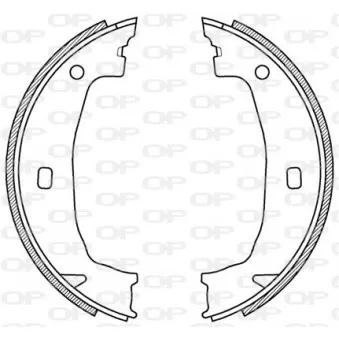 Jeu de mâchoires de frein OPEN PARTS BSA2197.00