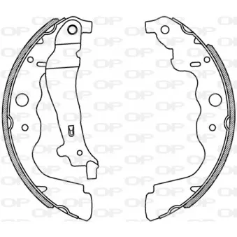 Jeu de mâchoires de frein OPEN PARTS BSA2229.00