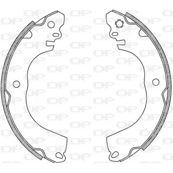 Jeu de mâchoires de frein OPEN PARTS BSA2238.00