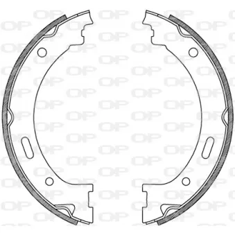 Jeu de mâchoires de frein OPEN PARTS BSA2239.00