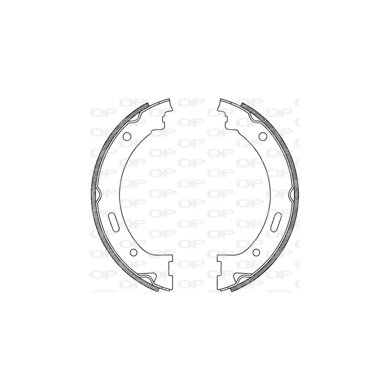 Jeu de mâchoires de frein OPEN PARTS BSA2239.00