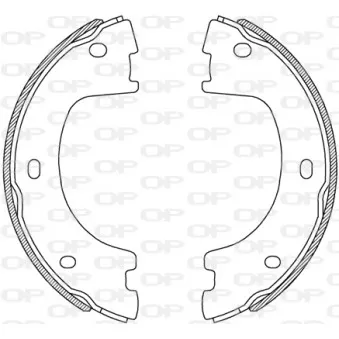 Jeu de mâchoires de frein OPEN PARTS BSA2244.00