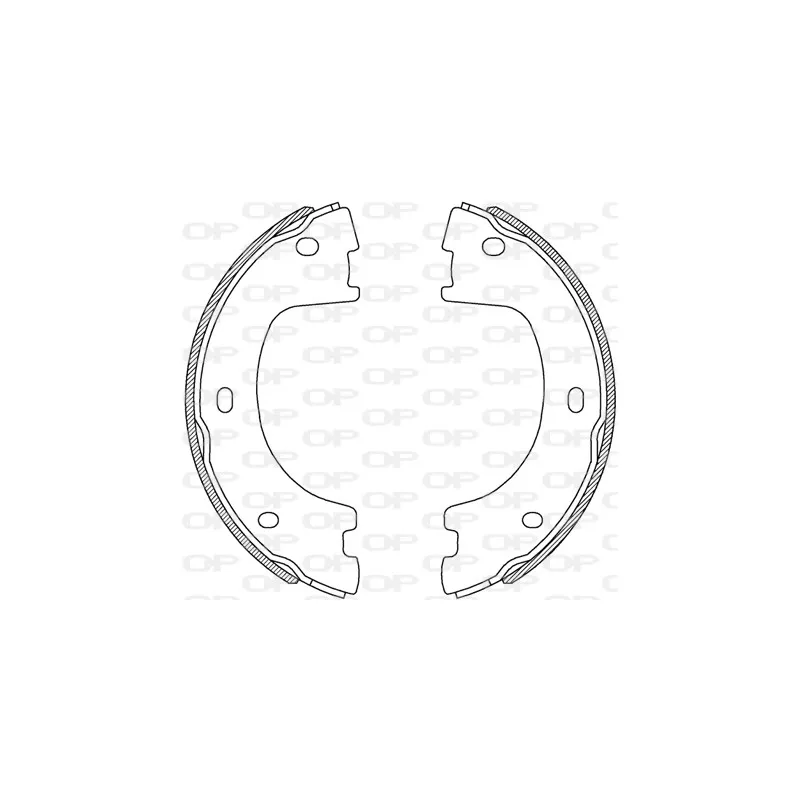 Jeu de mâchoires de frein OPEN PARTS BSA2244.00