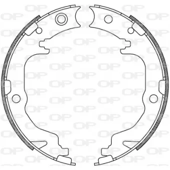 Jeu de mâchoires de frein OPEN PARTS BSA2247.00