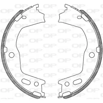 Jeu de mâchoires de frein OPEN PARTS BSA2248.00