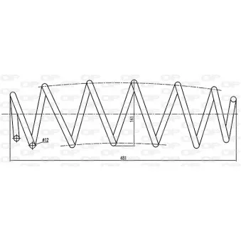 Ressort de suspension OPEN PARTS CSR9009.00