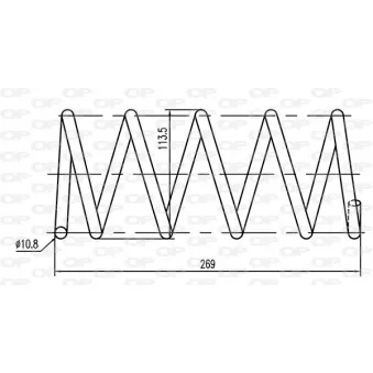 Ressort de suspension OPEN PARTS CSR9029.00