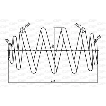 Ressort de suspension OPEN PARTS CSR9345.00