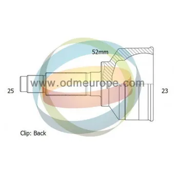 Embout de cardan avant (kit de réparation) ODM-MULTIPARTS 12-060128