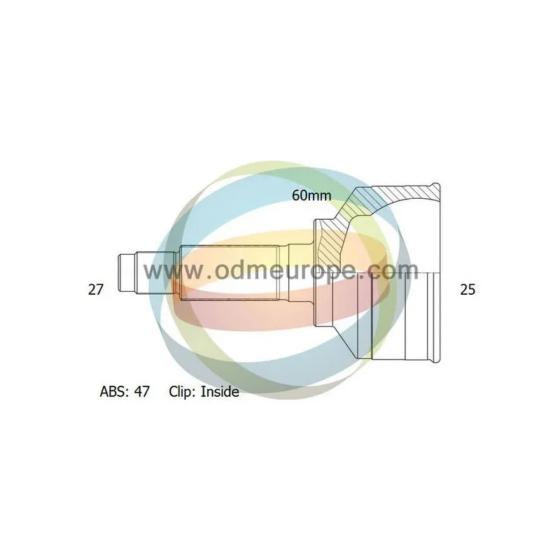 Embout de cardan avant (kit de réparation) ODM-MULTIPARTS 12-080632