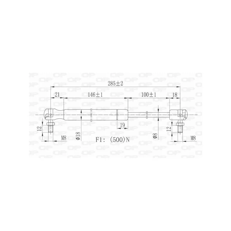 Vérin, capot-moteur OPEN PARTS GSR6067.00