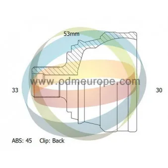 Embout de cardan avant (kit de réparation) ODM-MULTIPARTS 12-211438