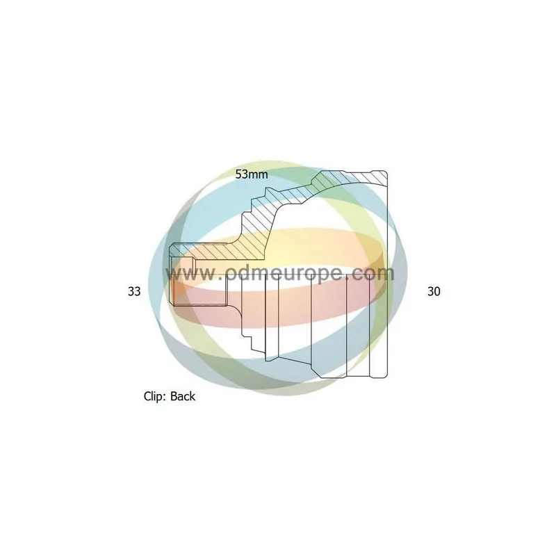 Embout de cardan avant (kit de réparation) ODM-MULTIPARTS 12-211603