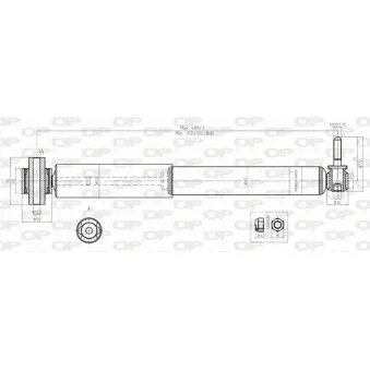 Jeu de 2 amortisseurs arrière OPEN PARTS SAB8057.32