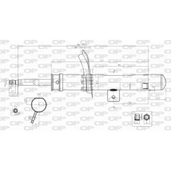 Amortisseur avant droit OPEN PARTS