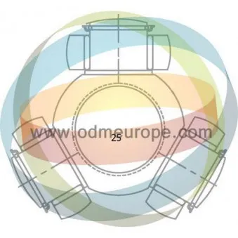 Embout de cardan avant (kit de réparation) ODM-MULTIPARTS 13-250002