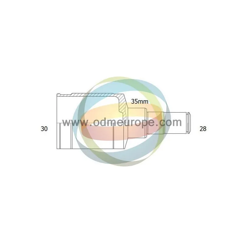 Embout de cardan avant (kit de réparation) ODM-MULTIPARTS 14-056459