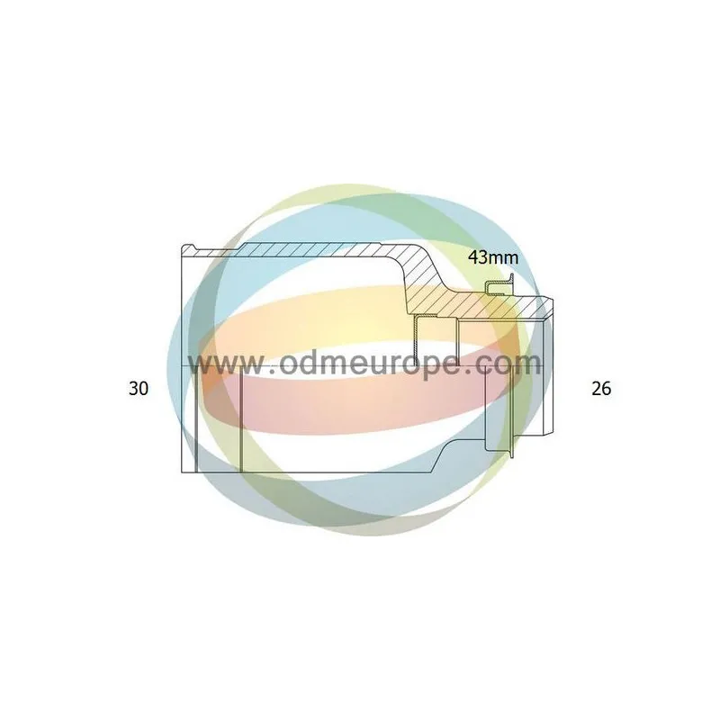 Embout de cardan avant (kit de réparation) ODM-MULTIPARTS 14-056460