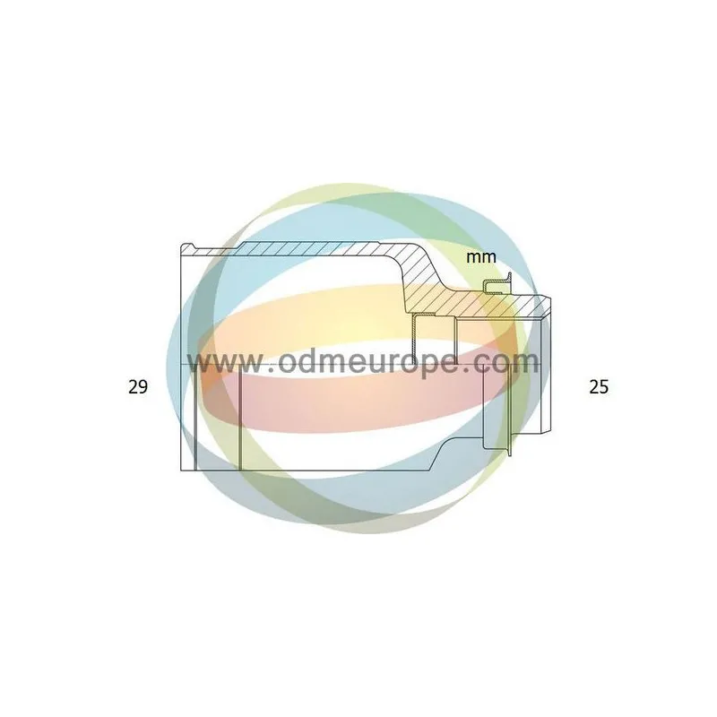 Embout de cardan avant (kit de réparation) ODM-MULTIPARTS 14-076951