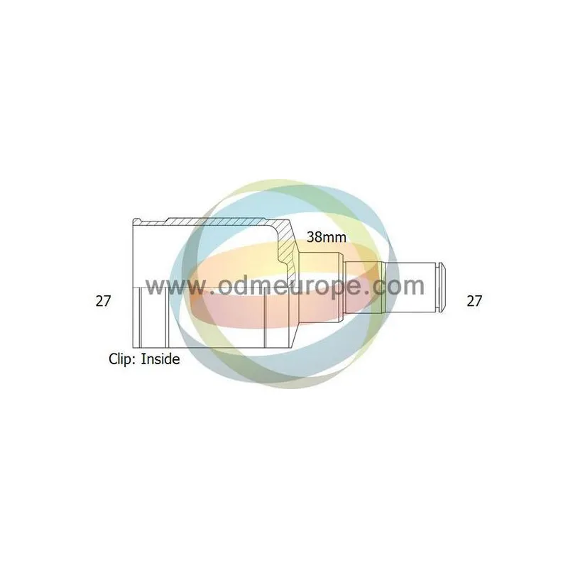 Embout de cardan avant (kit de réparation) ODM-MULTIPARTS 14-146071