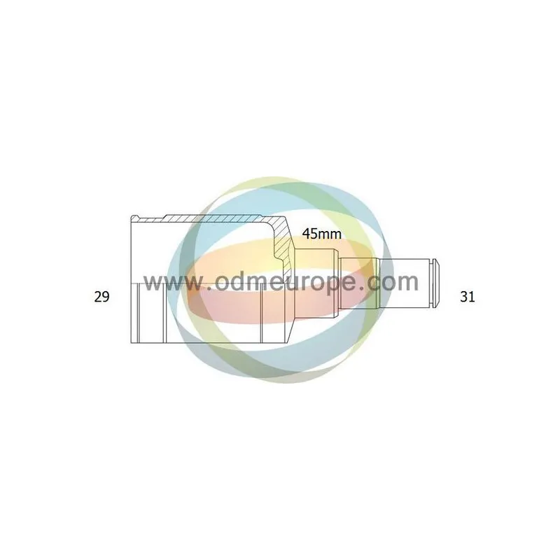 Embout de cardan avant (kit de réparation) ODM-MULTIPARTS 14-160001