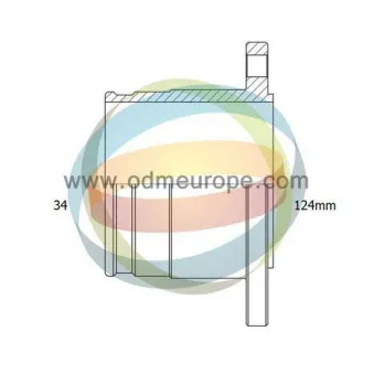 Embout de cardan avant (kit de réparation) ODM-MULTIPARTS 14-216065
