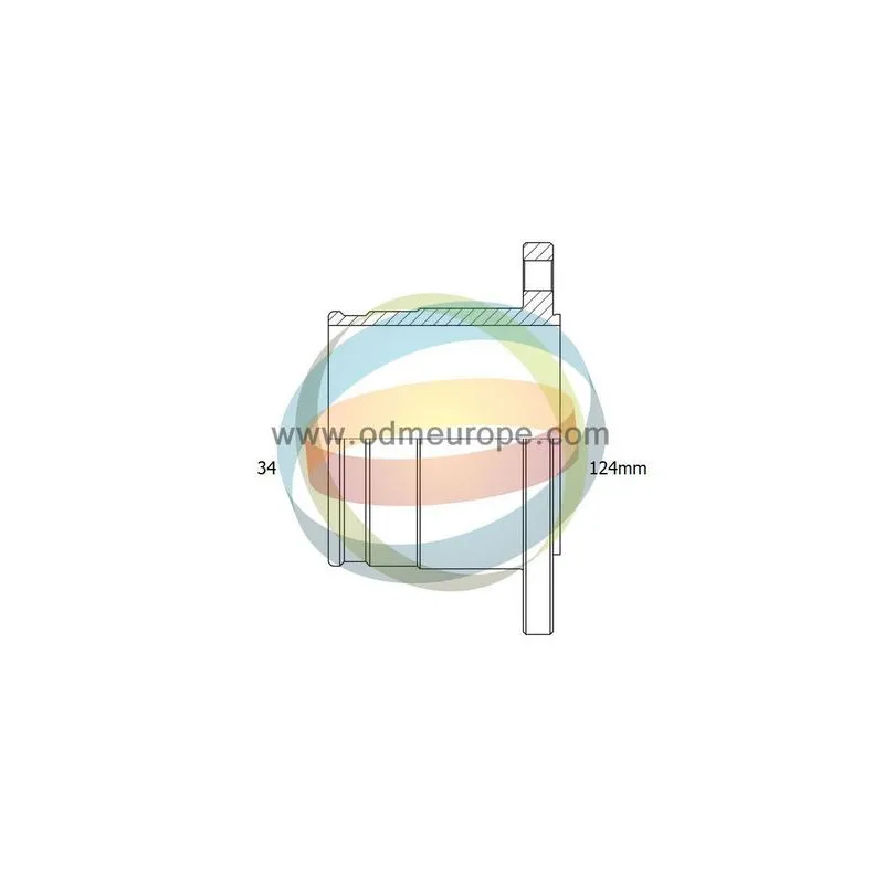 Embout de cardan avant (kit de réparation) ODM-MULTIPARTS 14-216065